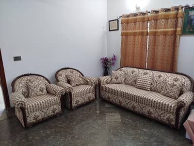 wooden sofa set