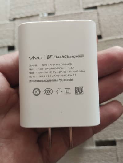 Vivo 44W original Charger with original Cable