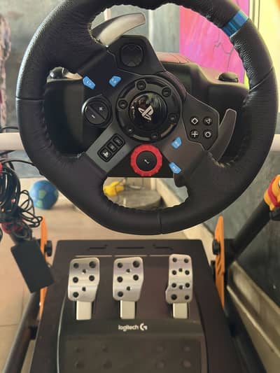 Logitech G29 driving force wheel , shifter , stand