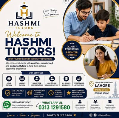 HASHMI TUTORS | Professional Home & Online Tuition