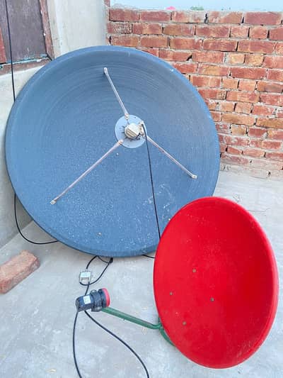 2 Satellite Dish Antenna for Sale – Large & Small – Good Condition