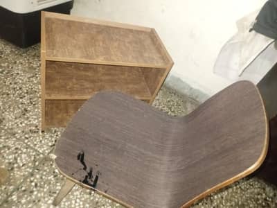books rack and chair