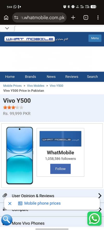 vivo y500 box pack just open box no use for sale