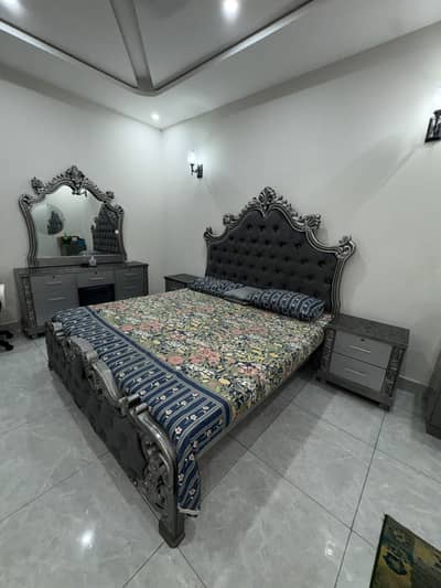 King Size Bed Set, Cupboard,Mattress, side tables, sofa set,showcase. .