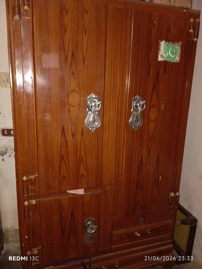 2 door metal cupboard