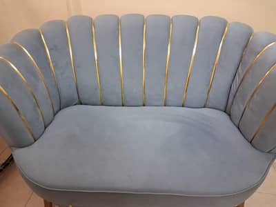 2 Seater Velvet Sofa