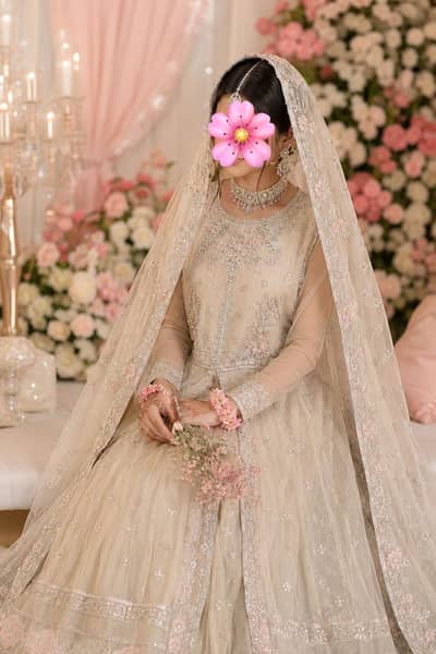 Maria. B 3 Piece Embroidered Net Suit