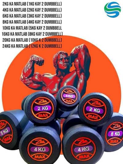 Dumbbell / Weight plates / Kettle Bell / Rods / Home gym / walking pad