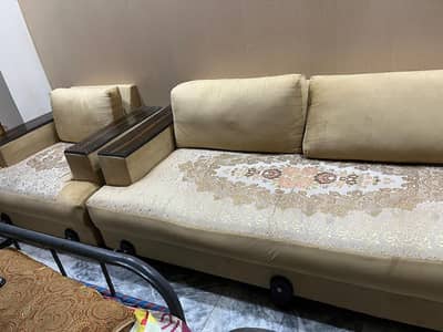 5 Seater Sofa Set | Beautiful Design | Good Condition | Stylish Sofa