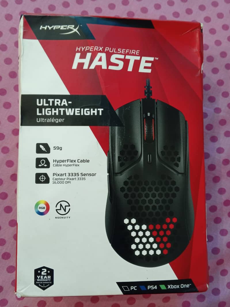 HyperX pulsefire haste mouse. . . 0