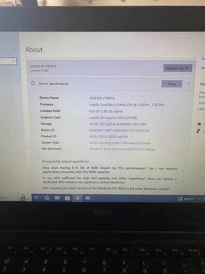 Dell latitude E7450