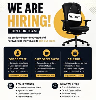 Multiple jobs available for girls