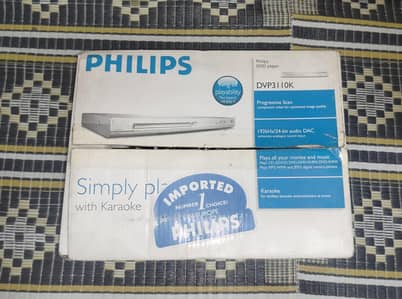 Philips DVD Player with Karaoke - Brand New Condition