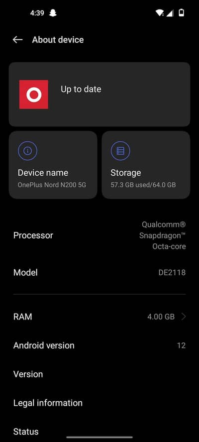 One Plus Nord N200
