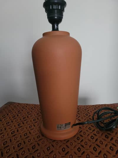 IKEA 13 inch high table lamp. ceramic.