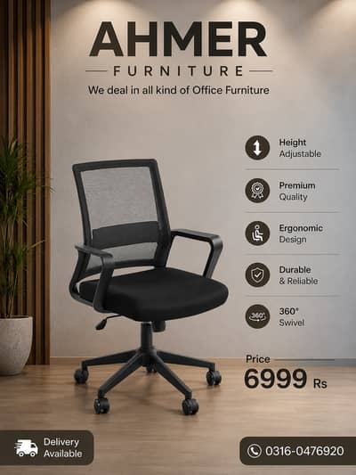 Computer chair/Study Chair/Office chair/Revolving chair/Visitor chairs