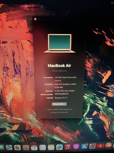 MacBook Air mids 2012