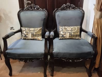 Chinioti wooden 2 chairs