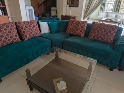 L shap sofa