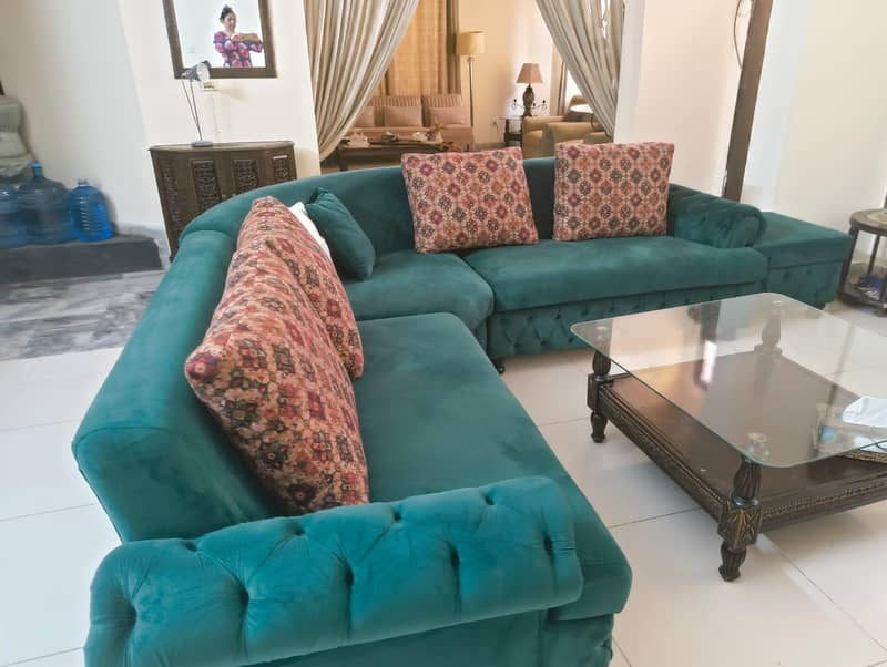 L shap sofa 1