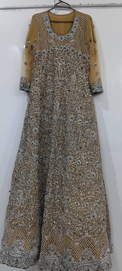 Heavy Embroided Golden Maxi