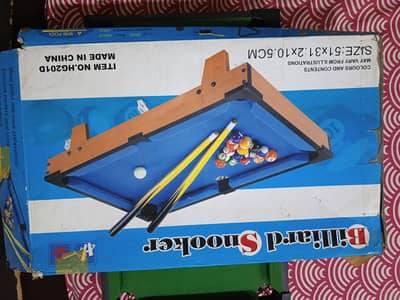 wooden snooker game