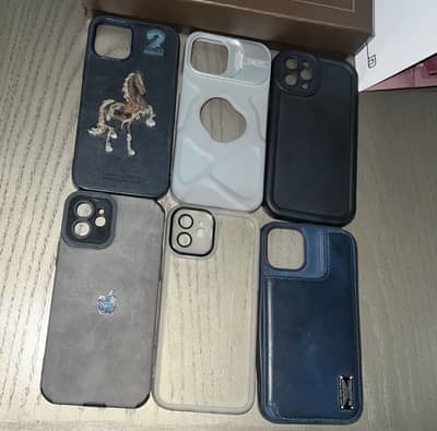 Iphone 12 cases (pack of 6) Slightly used, brand new condition
