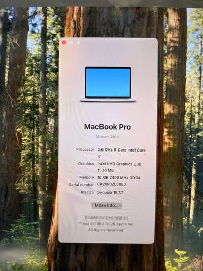 Macbook Pro 2018 with touchbar
