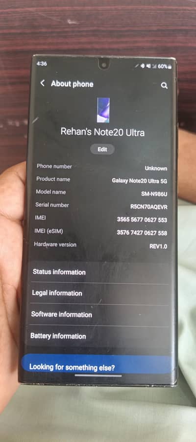 Samsung Mobile Note 20 Ultra