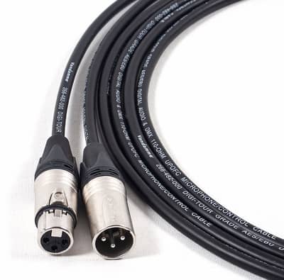 Professional Broadcast-Grade XLR Male to XLR Female Audio Cables