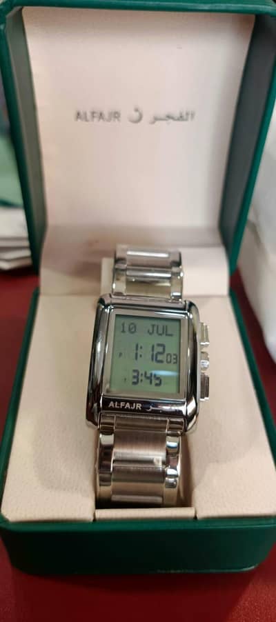 AlFajr Islamic Watch with Prayer Alarm - Box Ke Saath
