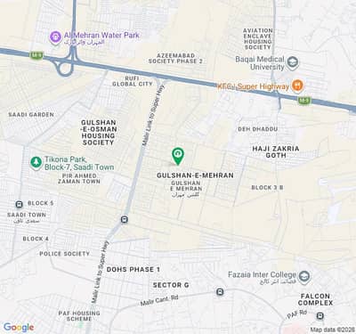 240 Sq. Yard Plot Available For Sale 24 24 Corner At Gulshan E Mehran Sector 1 Block B