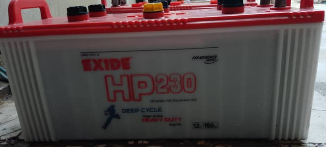 Used HP 230 Exid Deep Cycle Battery