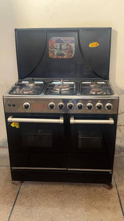 Kenwood 5 Burner Double Oven Gas Cooking Range – 100% Working – Sialko