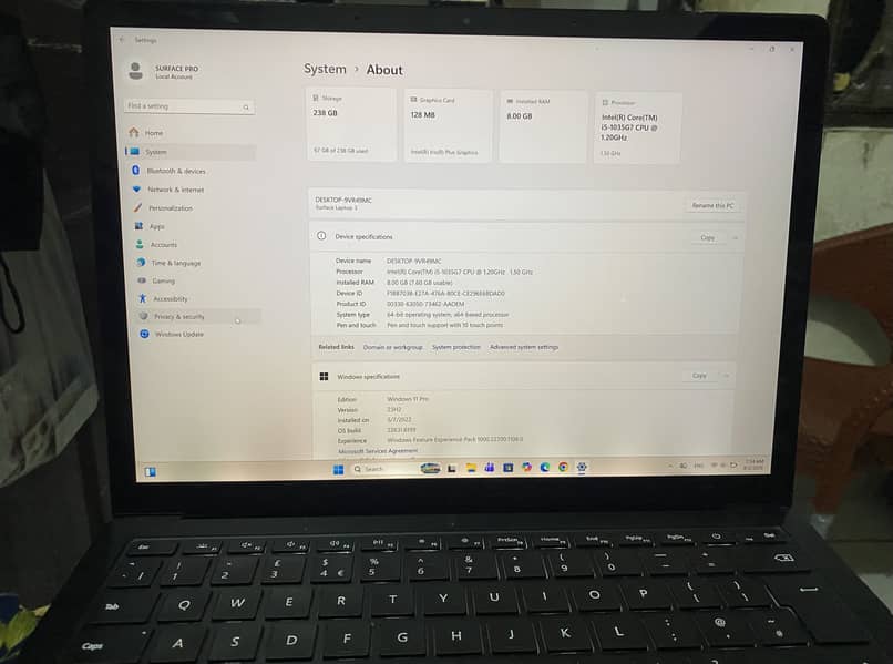 Microsoft surface 3 1
