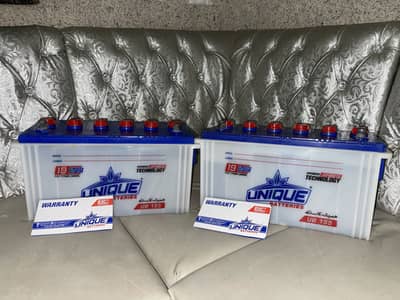 2x Used Unique 12v 115AH 20HR Batteries UPS Solar Invertor Battery