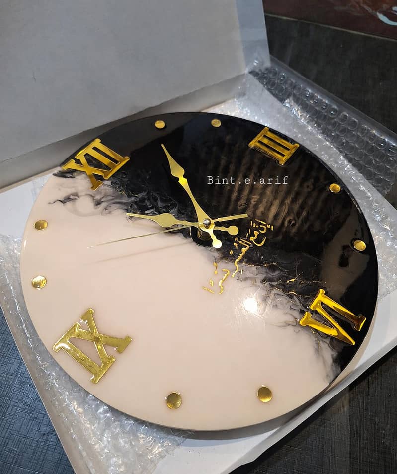 resin wall clock 0
