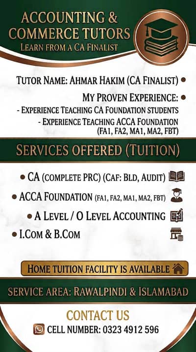 Learn from CA finalist Home Tutor