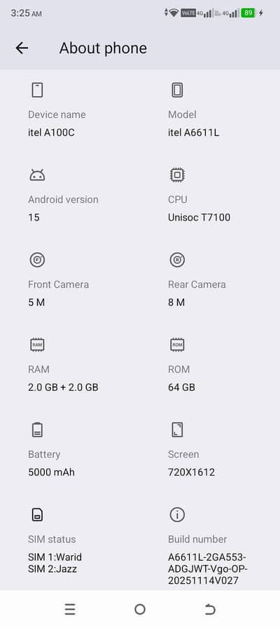 Itel A100C do din hue Hain Liye