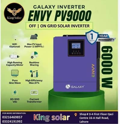 PV Solar Inverter PV9000 6KW | Galaxy Max | Galaxy Envy | Fronus Meta