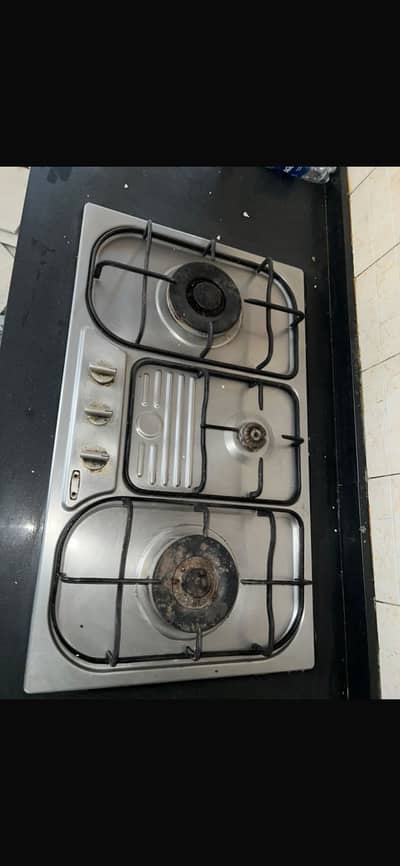 Used 3-Burner Built-In Gas Stove / Hob