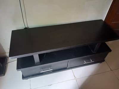 Wooden TV Console with Drawers