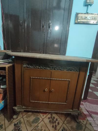 Wooden Ironing Table/Cabinet