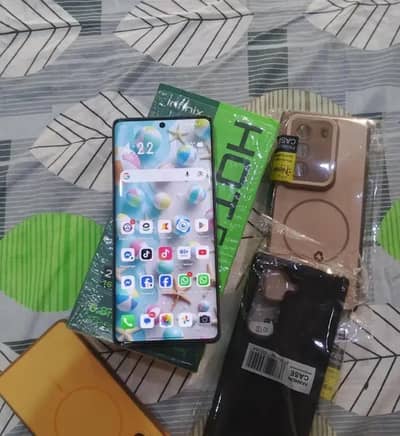 infinix hot 50 pro Plus 16/256 complete box all ok 10 by