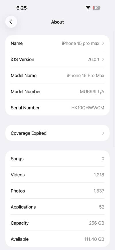 Apple iPhone 15 Pro Max jv 256gb with box
