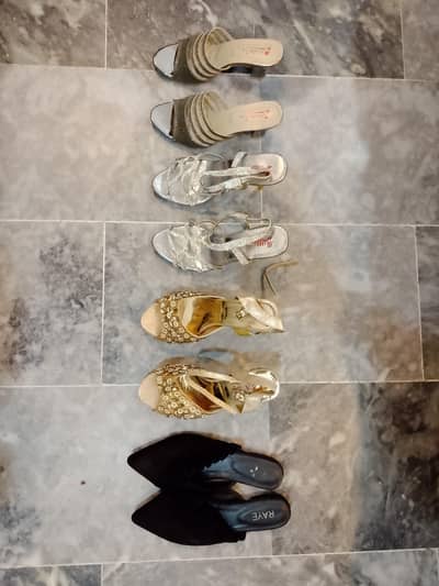 All heels and one flat for sale Heels are New
