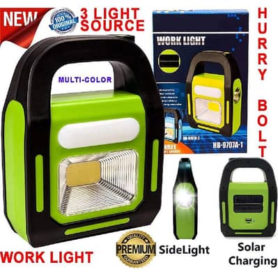 3 in 1 Emergency Light Double Bettery Double Solar charging