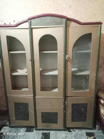 wooden wardrobe showcase