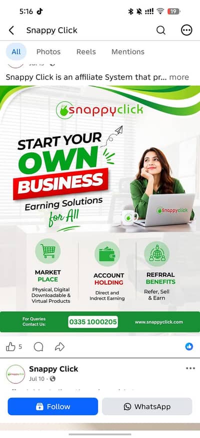 online job with snappyclick