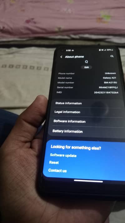Samsung A21 3/32 with box chrger